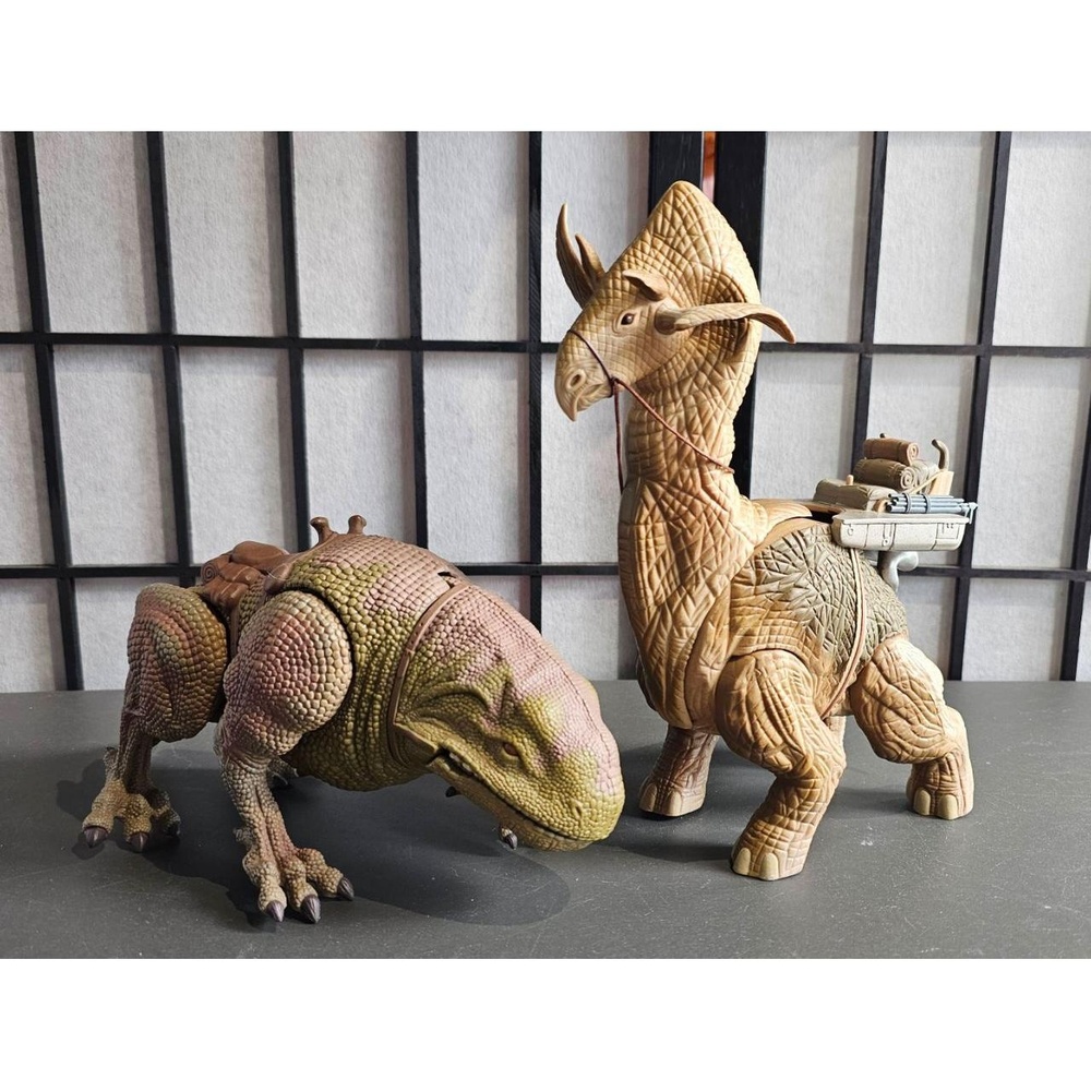 KENNER Star Wars Ronto & Dewback Size 3.75in Green 1997 Vintage Collectible‎